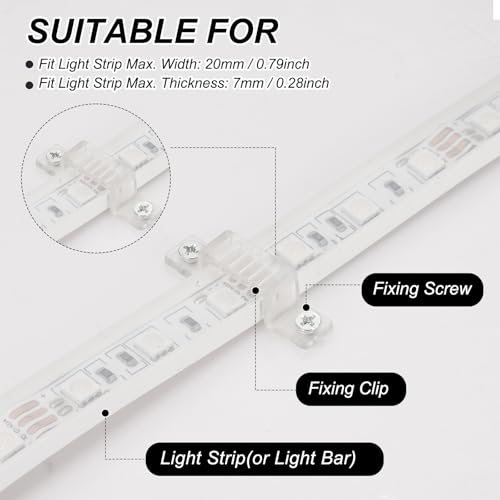 LED Strip Light Clips Soft Fixing Clip view 3