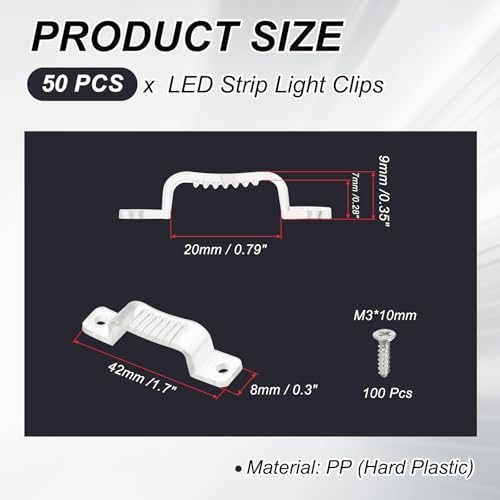 LED Strip Light Clips Soft Fixing Clip view 2