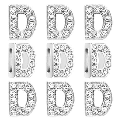 Letter Dharm Rhinestone Letter Dharm Letter D Silvery, Crystal Alphabet — PATIKIL
