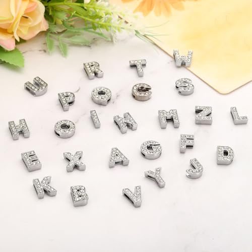 Letter Dharm Rhinestone Letter Dharm Letter D Silvery, Crystal Alphabet view 4