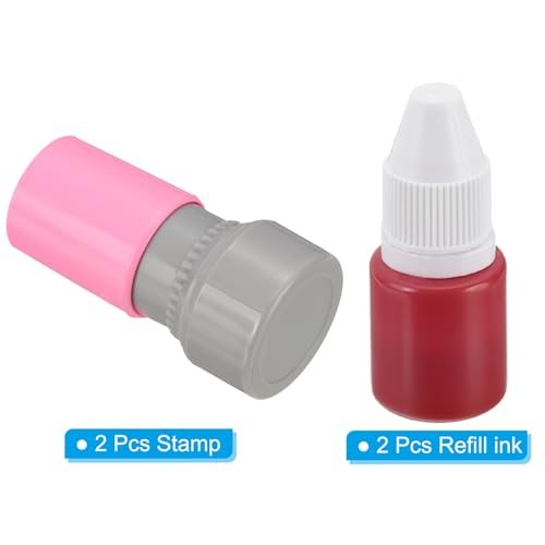 Letter Stamps Self Inking Alphabet P Character Initial Stamp 2Pcs view 3