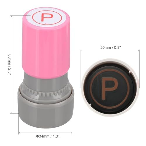 Letter Stamps Self Inking Alphabet P Character Initial Stamp 2Pcs view 2
