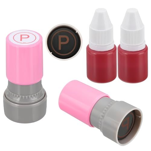 Letter Stamps Self Inking Alphabet P Character Initial Stamp 2Pcs — PATIKIL