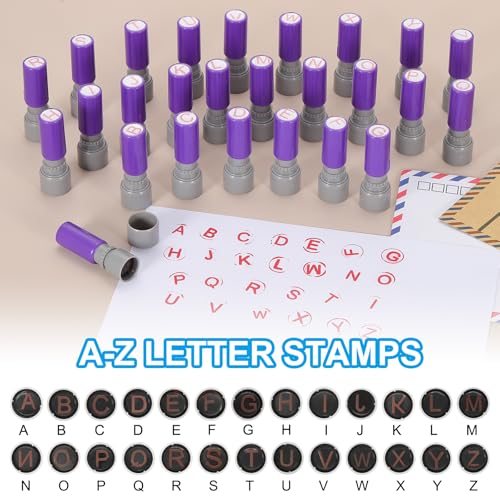 Letter Stamps Self Inking, Character T 7mm Alphabet Teacher Stamp Initial view 5