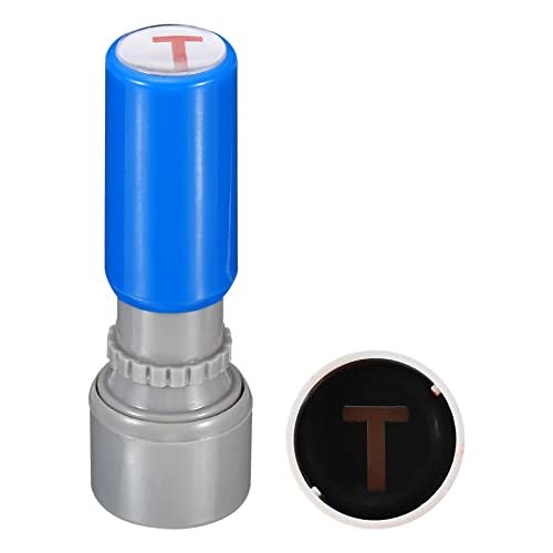 Letter Stamps Self Inking, Character T 7mm Alphabet Teacher Stamp Initial — PATIKIL