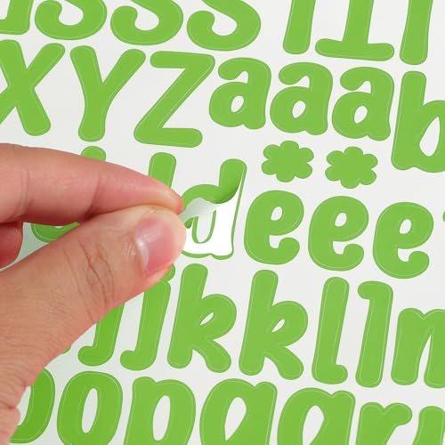 Letter Stickers 1 Inch, 12 Sheets Self Adhesive Alphabet Sticker PVC view 4