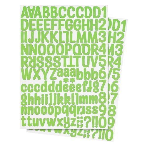 Letter Stickers 1 Inch, 12 Sheets Self Adhesive Alphabet Sticker PVC — PATIKIL