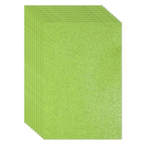 Light Green EVA Sticky Glitter Foam Sheet 11 x 8 Inch 10 Pcs — PATIKIL