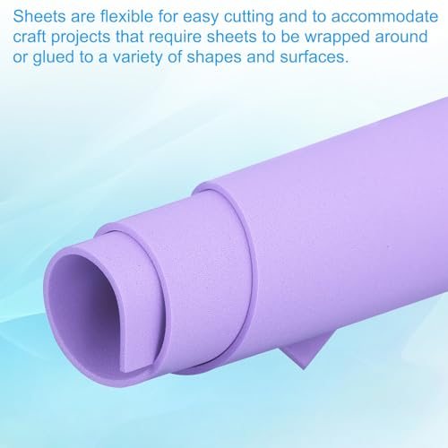 Light Purple EVA Foam Sheet, 12x8" 2mm Thick EVA Foam Sheets 10 Pcs view 5