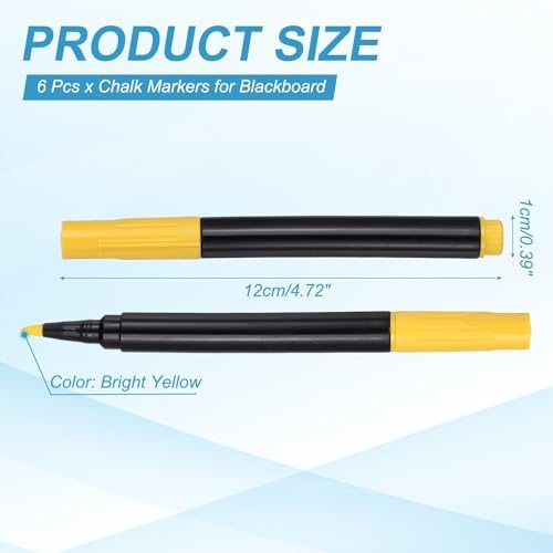 Liquid Chalk Markers Chalk Board Washable Pens, Fine Tip Washable Window view 2