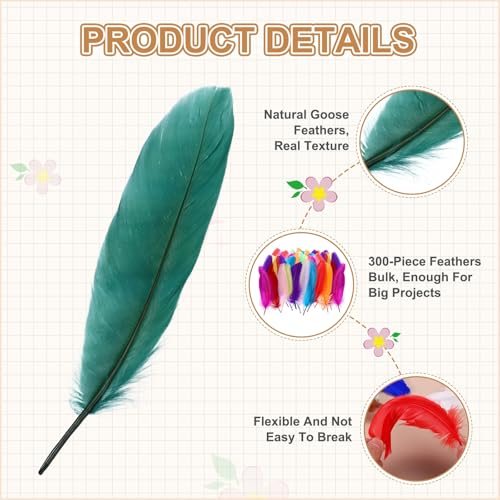 Long Assorted Colors Feathers, Hats, Garland view 3