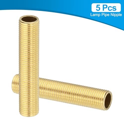 M10 Fine Thread Brass Lamp Pipe Nipple view 3