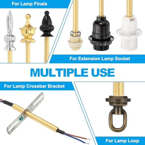 M10 Fine Thread Brass Lamp Pipe Nipple view 5