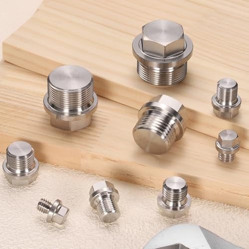 M10 x 1.5 Male Pipe Plug 4 Pcs Oil Drain Plug 304 Stainless Steel Metric view 5