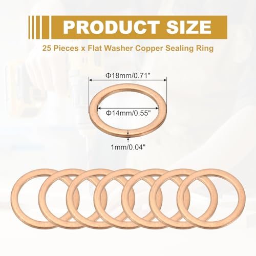 M14 Copper Washer Sealing Ring view 2
