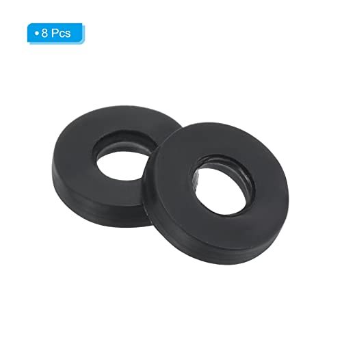 M3 Rubber Flat Washer, 8 Pack 3mm ID 7mm OD 1.2mm Thick Sealing Spacer view 3