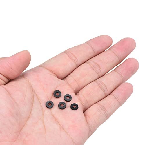 M3 Rubber Flat Washer, 8 Pack 3mm ID 7mm OD 1.2mm Thick Sealing Spacer view 5