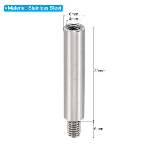 M4 Standoffs, 30+6mm Stainless Steel Threaded Standoffs Screws Kit view 2