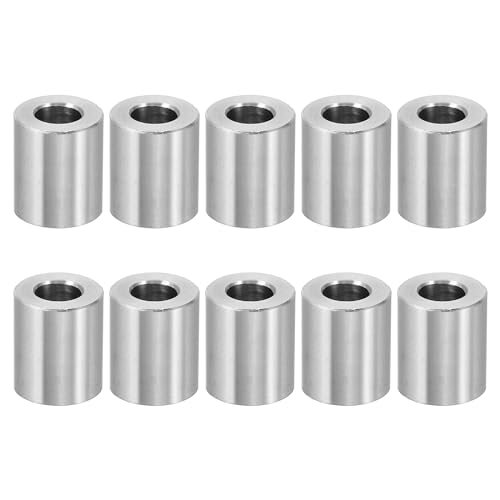 M6 Aluminum Spacers, 10 Pcs Metal Spacers 6.2mm ID x 12mm OD x 14.3mm L — PATIKIL