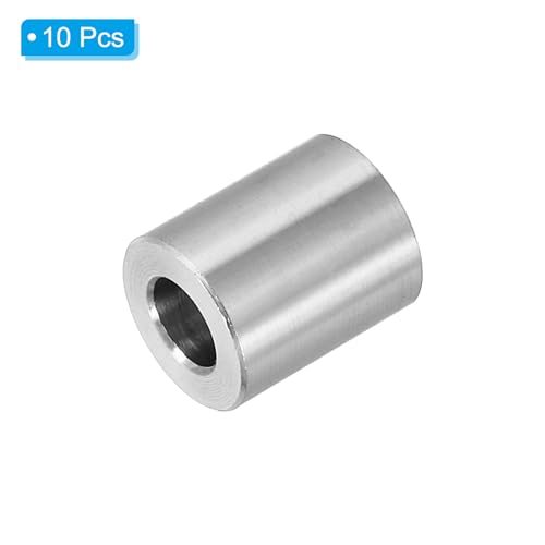 M6 Aluminum Spacers, 10 Pcs Metal Spacers 6.2mm ID x 12mm OD x 14.3mm L view 3