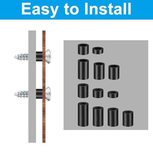 M6 M8 Nylon Spacer, 81Pcs Round Spacer Standoff Non-Threaded Assortment view 4