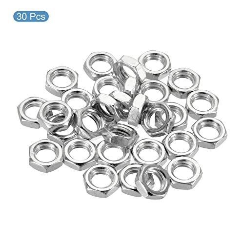 M8 x 1.0 Steel Hex Nuts 30 Pack view 3