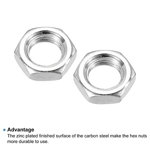 M8 x 1.0 Steel Hex Nuts 30 Pack view 4