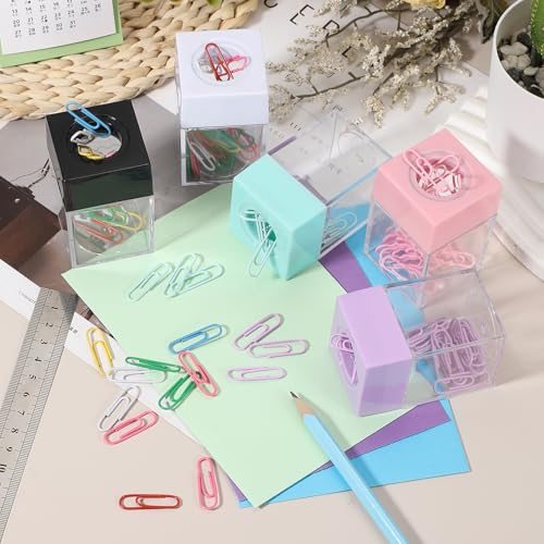 Magnetic Paper Clip Holder Dispenser, Large Capacity Paper Clip Organizers view 4