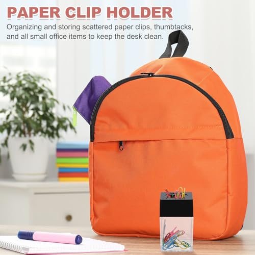 Magnetic Paper Clip Holder Dispenser, Large Capacity Paper Clip Organizers view 5