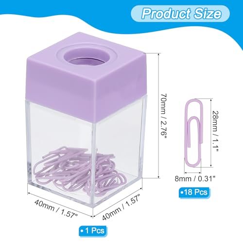 Magnetic Paper Clip Holder Dispenser, Large Capacity Paper Clip Organizers view 2