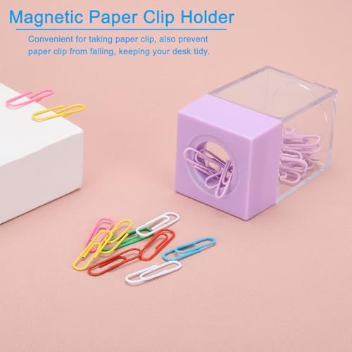 Magnetic Paper Clip Holder Dispenser, Large Capacity Paper Clip Organizers view 4