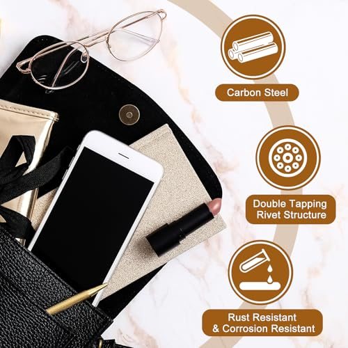 Magnetic Purse Closure Fastener Clasps Replacement Tool Kit view 4