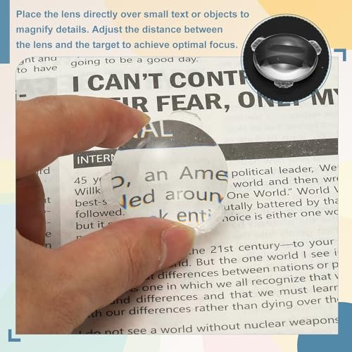 Magnifier Paperweight Acrylic Double Convex view 4
