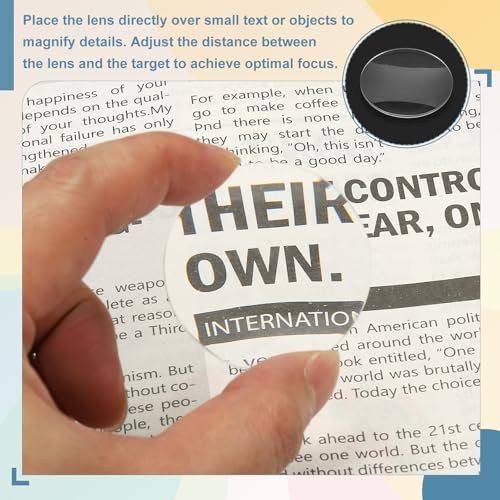 Magnifier Paperweight Acrylic Double Convex view 4