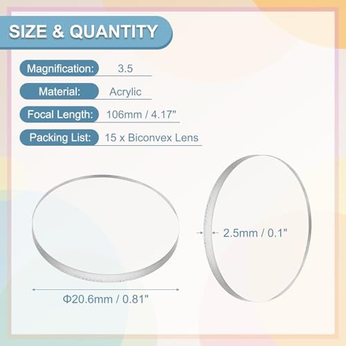 Magnifier Paperweight Acrylic Double Convex view 2