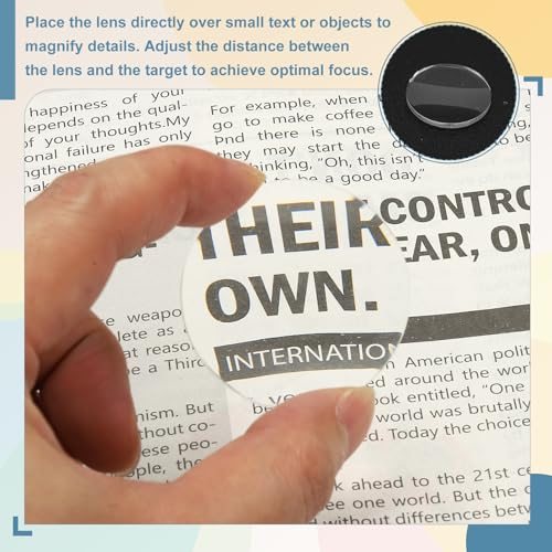 Magnifier Paperweight Acrylic Double Convex view 4