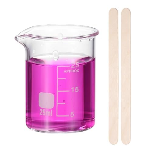 Measuring Glass Beaker with 50pcs Wood Sticks — PATIKIL