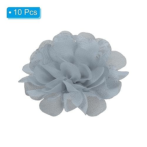 Mesh Fabric Flowers Sewing Fabric Appliques Headband Embellishments view 3