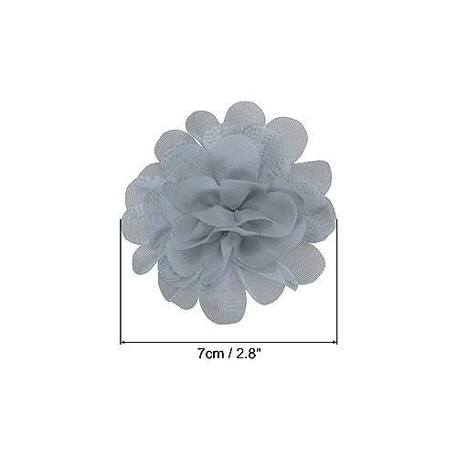 Mesh Fabric Flowers Sewing Fabric Appliques Headband Embellishments view 2