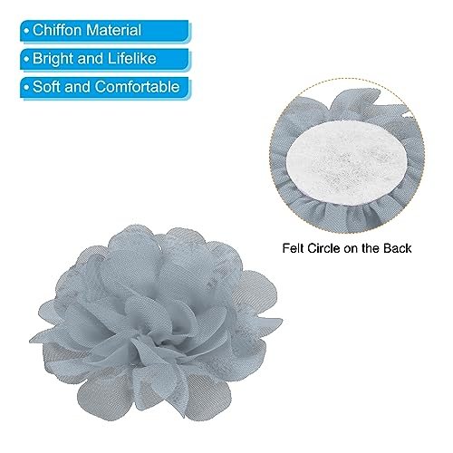 Mesh Fabric Flowers Sewing Fabric Appliques Headband Embellishments view 4