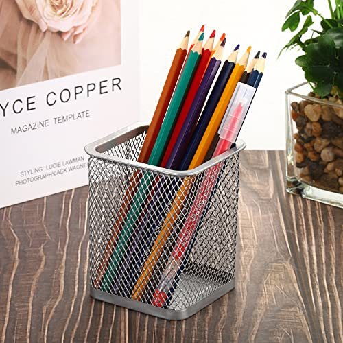 Mesh Pen Holder, 2 Pack Pencil Holder Pencil Basket Pen Cup Locker view 5