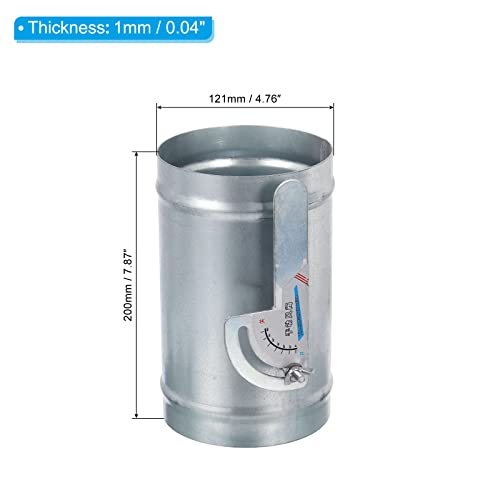 Metal Adjustment Airflow Ducting Backdraft Damper Control view 2
