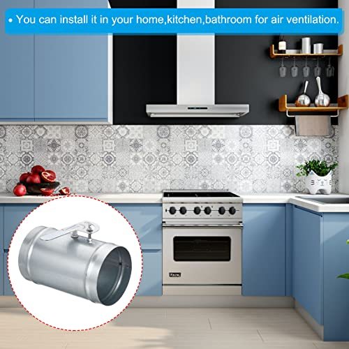 Metal Adjustment Airflow Ducting Backdraft Damper Control view 5