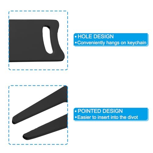 Metal Bending Golf Divot Repair Tool, 4 Pcs Metal Golf Fork Accessory view 3