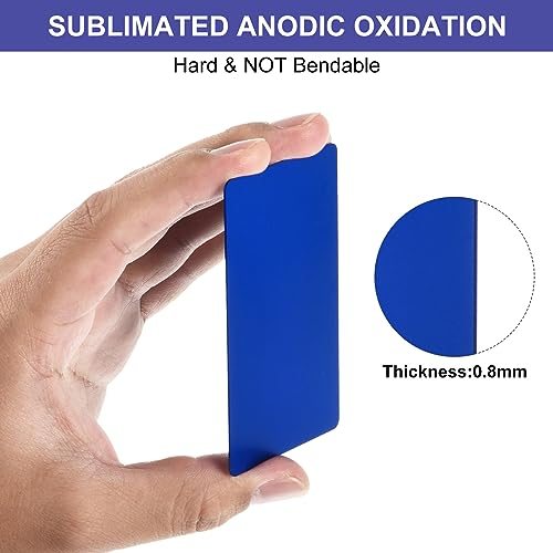 Metal Business Cards Anodized 0.8mm Thick Anodized Aluminum Blanks Name view 3