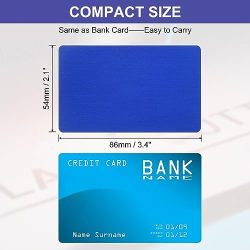 Metal Business Cards Anodized 0.8mm Thick Anodized Aluminum Blanks Name view 2