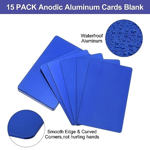 Metal Business Cards Anodized 0.8mm Thick Anodized Aluminum Blanks Name view 4