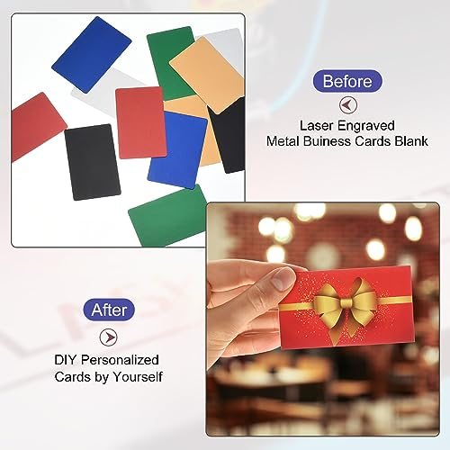 Metal Business Cards Anodized 0.8mm Thick Anodized Aluminum Blanks Name view 5