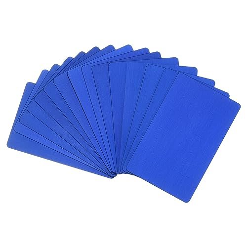 Metal Business Cards Anodized 0.8mm Thick Anodized Aluminum Blanks Name — PATIKIL