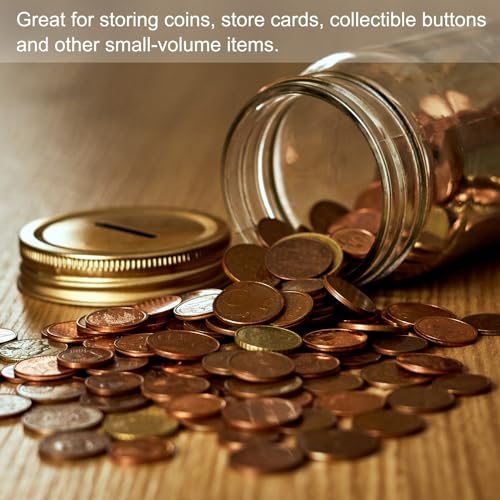 Metal Coin Slot Lid, 70mm Tinplate Canning Bank Caps view 5